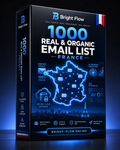 1000 Real &amp; Organic Email List (France)