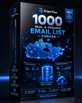 1000 Real &amp; Organic Email List (Canada)