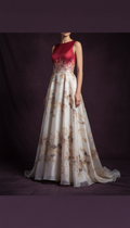 Silk Velvet Evening Gown